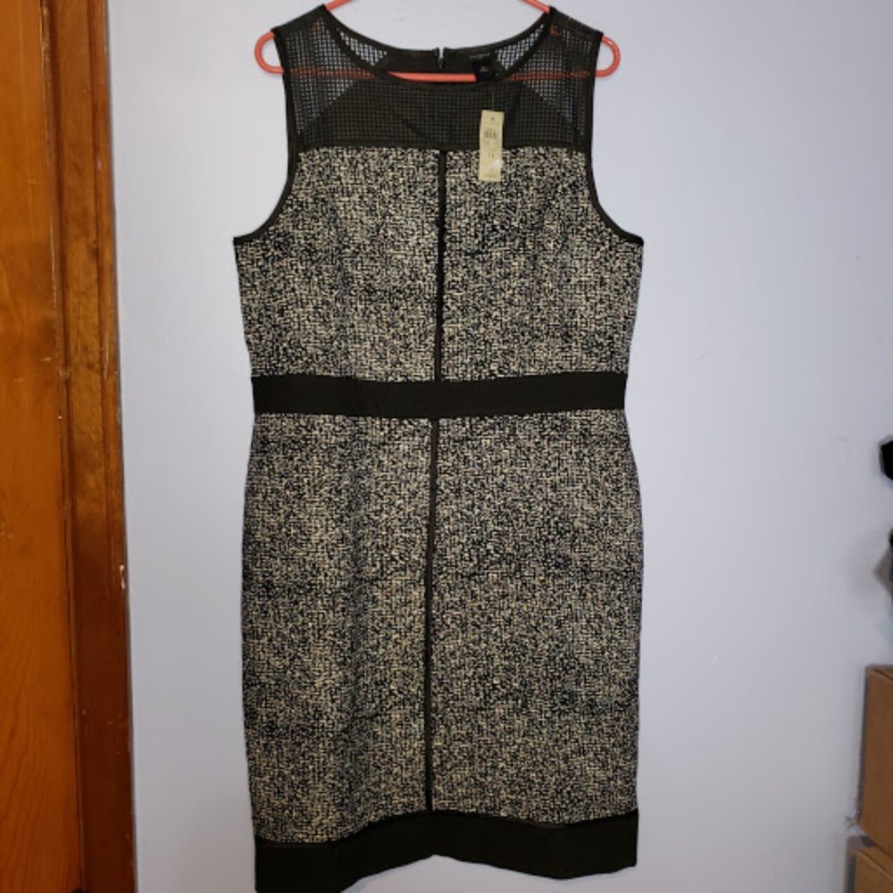 NWT Ann Taylor Black and white dress - 14